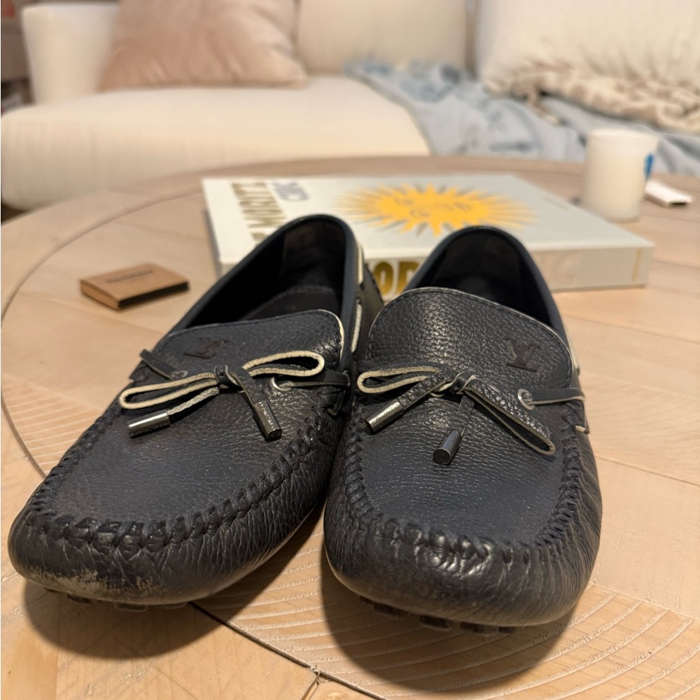 Louis Vuitton Men Loafers Mens Size 10 - Navy - Used - Picture 2 of 7